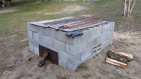 diy concrete block smoker|How to Build a Cinder Block Smoker .